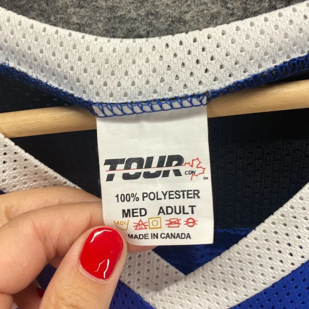 Tour Activewear Hoodie Men M Medium Blue V-Neck Long Sleeve Hockey Midwest